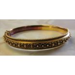 15ct gold Victorian bangle / bracelet Birmingham 1899 11.6 g (with original box)