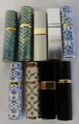 Selection of empty perfume atomisers including Guerlain & Chanel,  (9)