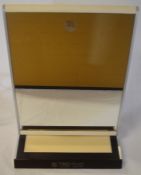 TAG Heuer mirror on stand Ht 35cm W 26cm