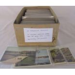 Box of approximately 400 topographical postcards dating from the early 1900s onwards