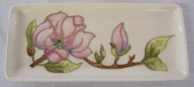 Moorcroft pin tray 'Pink Magnolia' pattern L 20 cm