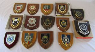 Quantity of military and Police plaques inc Central Planning Unit, Colonial Police Service, Royal