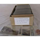 Box of approximately 400 UK topographical postcards dating from the early 1900s onwards