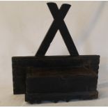 Old pine candle box (including candles)