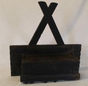 Old pine candle box (including candles)