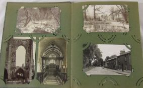 Album of approximately 100 assorted postcards inc Lincolnshire, greetings, topographical,