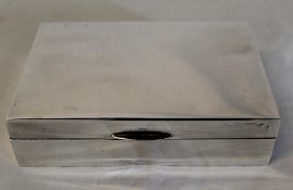 Silver cigarette box Birmingham 1970 (small dint to lid) weight approx. 11.53ozt