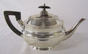 Georgian silver teapot London 1805 total weight 15.49 ozt (481.9 g) maker possibly Alice & George