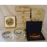 20 boxed Royal Doulton collectors plates, 6 Louth plates & a Bradford Exchange Last Supper