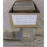 Box of approximately 300 postcards and cards relating to the navy, shipping and sailing dating