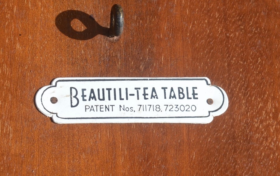 Beautili-Tea Table retro drawleaf table & 4 chairs.  Table leaf also forms a separate coffee table - Image 3 of 3