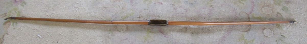 19th century Buchanan Piccadilly 40 Long bow, length approximately 187 cm