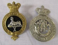 Queen Victoria Sphinx X badge & 2nd volunteer Lincolnshire Regiment Batallion Officers Glengarry