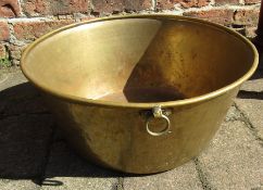 Large brass pan / cooking pot D 46 cm