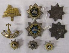 Various Lincolnshire Regiment cap badges, collar badges etc & A Lincoln T4 territorial brass