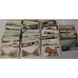 Approximately 280 postcards inc 190 UK topographical