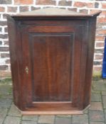 Georgian oak corner cupboard (some moulding missing)