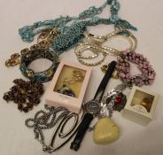 Selection of costume jewellery