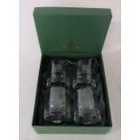 Boxed set of 4 House of Commons whisky tumblers