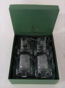 Boxed set of 4 House of Commons whisky tumblers