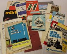 Selection of model railway catalogues including Marklin, Graham Farish, Trix Trains, Fleischmann,