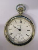 Elgin silverode pocket watch no 23980622