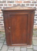 Georgian oak corner cupboard H100cm W73cm