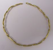 9ct gold bangle (cut - af) weight 5.23 g