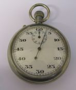 Military stop watch with broad arrow mark to reverse and marked 1666