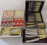 Various cased / boxed silver plated cutlery