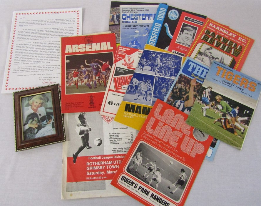Various football programmes dating from 1978-1980 relating mainly to Grimsby Town & a preprinted