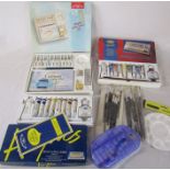 Various artists equipment inc oil, acrylic and watercolour paint sets