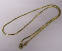 9ct gold necklace length 18" weight 4.95 g