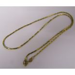 9ct gold necklace length 18" weight 4.95 g