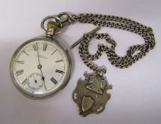 American Waltham Watch Co Waltham Mass. silver pocket watch Birmingham 1898 no 8094938 together with