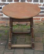 Copper top pub table