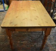 Pine kitchen table 137cm by 93cm