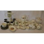 Arklow Tree Of Life half coffee service (chip to cup & saucer) Paragon Fiona part tea service (