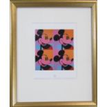 Framed Andy Warhol (1928-1987) print from Myths: Mickey Mouse published by Neues New York in