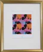 Framed Andy Warhol (1928-1987) print from Myths: Mickey Mouse published by Neues New York in