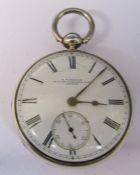 J W Benson 33 & 34 Ludgate Hill London silver pocket watch no 43710 engraved HRH Prince of Wales