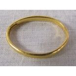 22 ct gold band ring (mis-shapen) weight 2.30 g