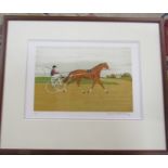 Framed Vincent Haddelsey (1934-2010) limited edition lithographic print 49/50 on Arches paper