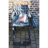 Folding wheelchair with carry bag & cover