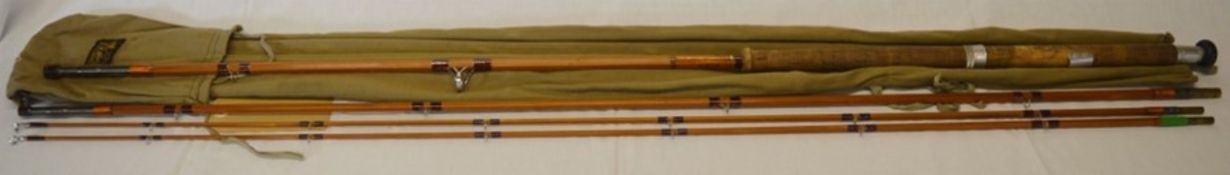 J S Sharpe of Aberdeen Impregnated cane Scottie 4 piece 12ft course fly rod