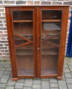 Mahogany display cabinet 140cm by 98cm