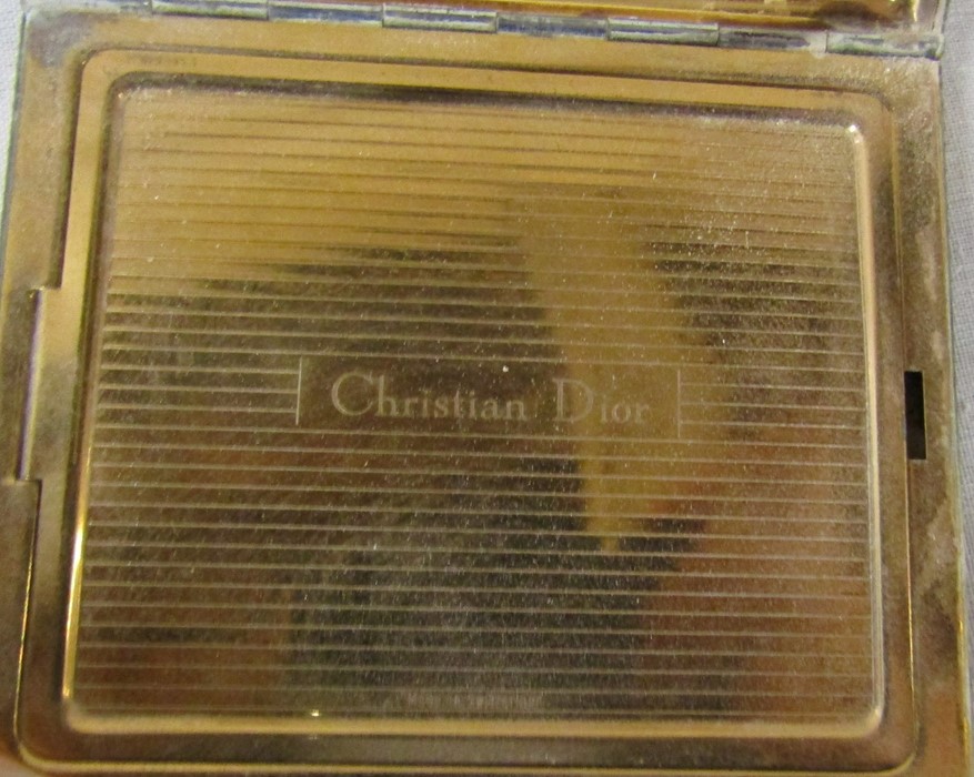 Selection of costume jewellery, 2 glass perfume bottles, Rosenthal dish, Christian Dior compact case - Image 5 of 5