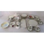 Various plates and tea services inc Tirschenreuth Germany