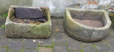 2 stone troughs (broken/repaired)