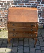 Bureau on cabriole legs